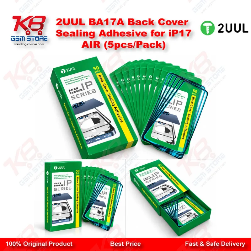 2UUL BA17A Back Cover Sealing Adhesive for iP17 AIR (5pcs/Pack)