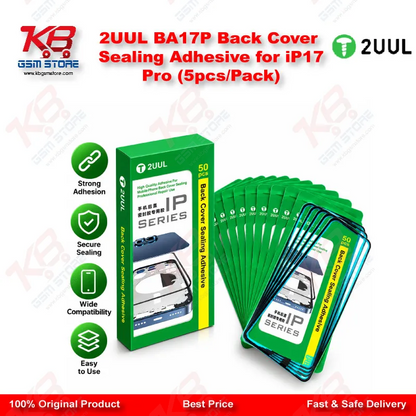 2UUL BA17P Back Cover Sealing Adhesive for iP17Pro (5pcs/Pack)