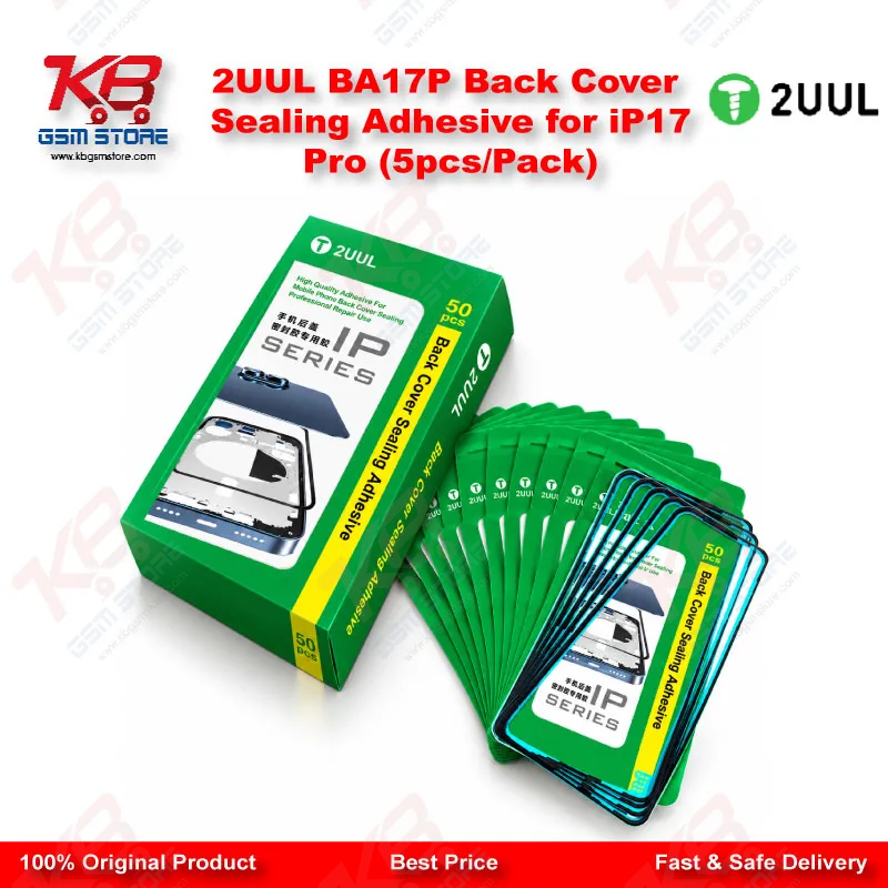 2UUL BA17P Back Cover Sealing Adhesive for iP17Pro (5pcs/Pack)
