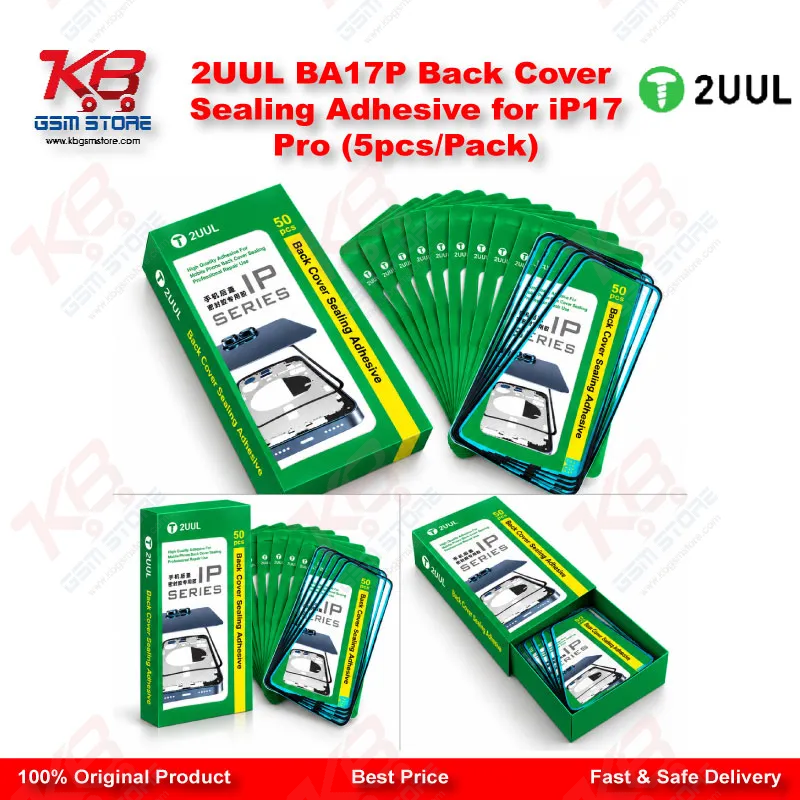 2UUL BA17P Back Cover Sealing Adhesive for iP17Pro (5pcs/Pack)