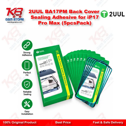 2UUL BA17PM Back Cover Sealing Adhesive for iP17 Pro Max (5pcs/Pack)