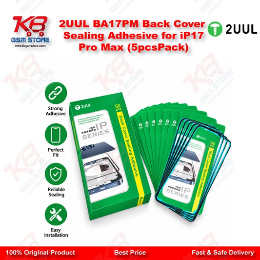 2UUL BA17PM Back Cover Sealing Adhesive for iP17 Pro Max (5pcs/Pack)