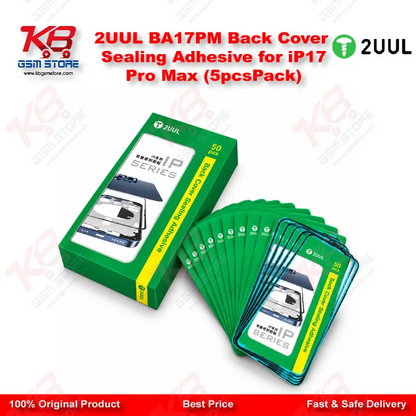 2UUL BA17PM Back Cover Sealing Adhesive for iP17 Pro Max (5pcs/Pack)