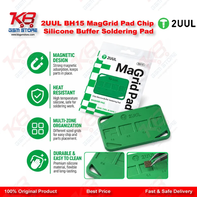 2UUL BH15 MagGrid Pad Chip Silicone Buffer Soldering Pad