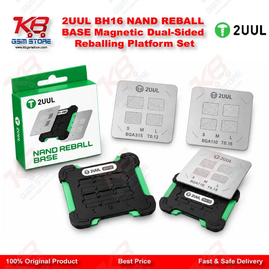 2UUL BH16 NAND REBALL BASE Magnetic Dual-Sided Reballing Platform Set