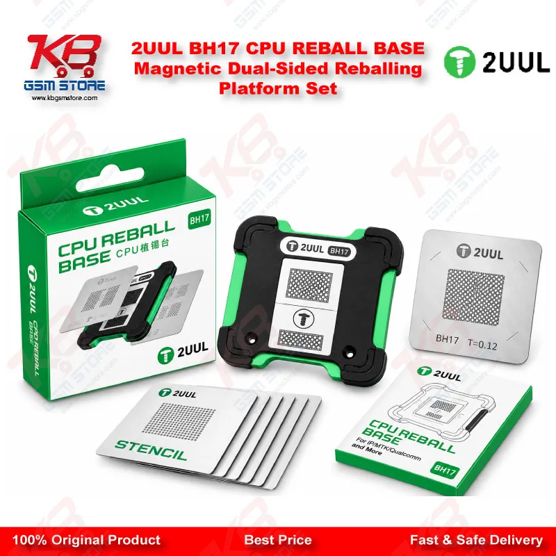 2UUL BH17 CPU REBALL BASE Magnetic Dual-Sided Reballing Platform Set