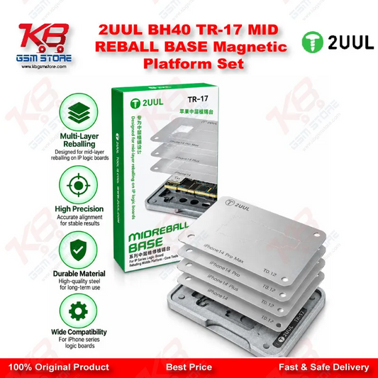 2UUL BH40 TR-17 MID REBALL BASE Magnetic Platform Set