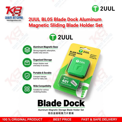 2UUL BL05 Blade Dock Aluminum Magnetic Sliding Blade Holder Set
