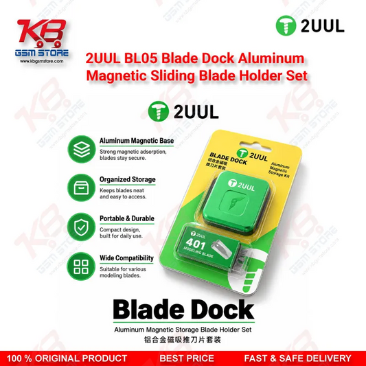 2UUL BL05 Blade Dock Aluminum Magnetic Sliding Blade Holder Set