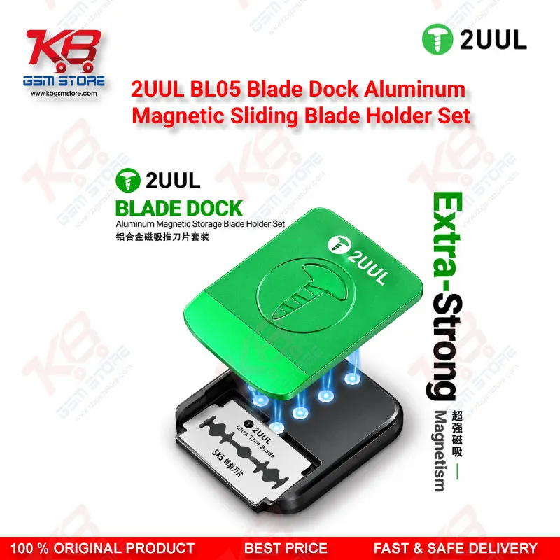 2UUL BL05 Blade Dock Aluminum Magnetic Sliding Blade Holder Set