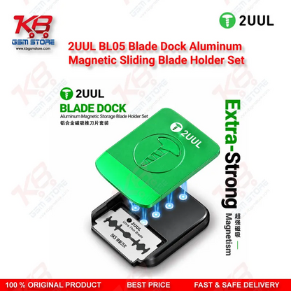 2UUL BL05 Blade Dock Aluminum Magnetic Sliding Blade Holder Set