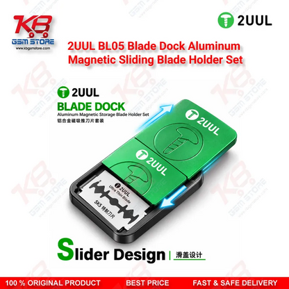 2UUL BL05 Blade Dock Aluminum Magnetic Sliding Blade Holder Set