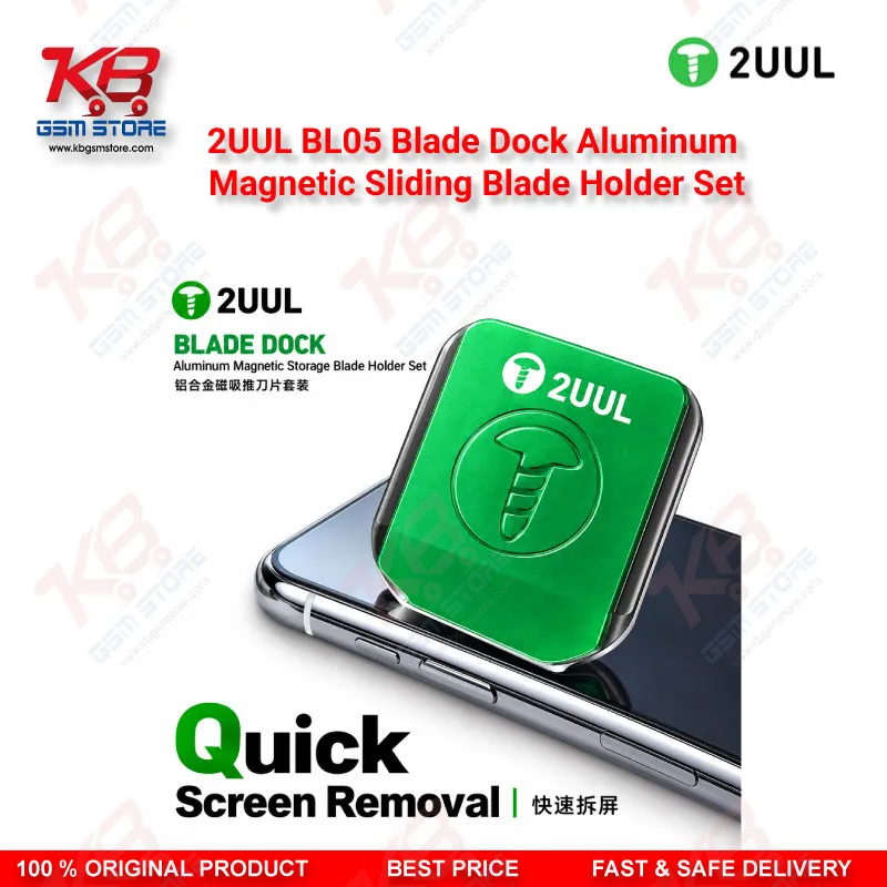 2UUL BL05 Blade Dock Aluminum Magnetic Sliding Blade Holder Set