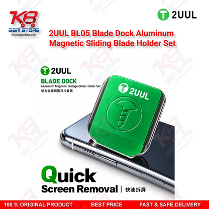2UUL BL05 Blade Dock Aluminum Magnetic Sliding Blade Holder Set