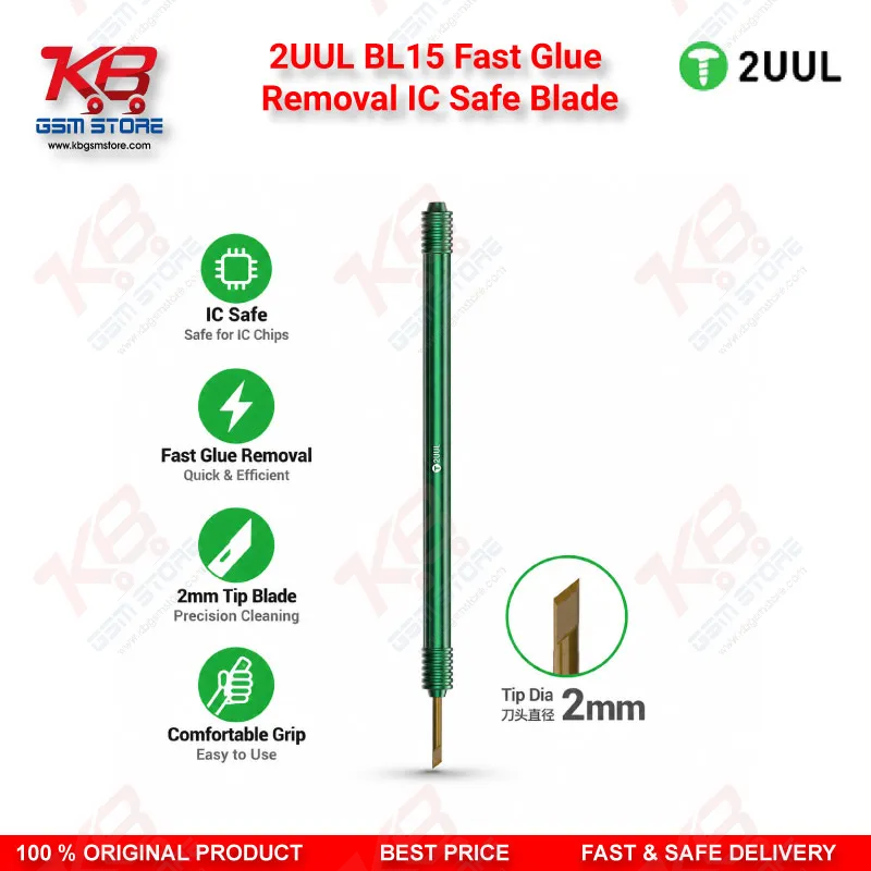 2UUL BL15 Fast Glue Removal IC Safe Blade - 45° Tip