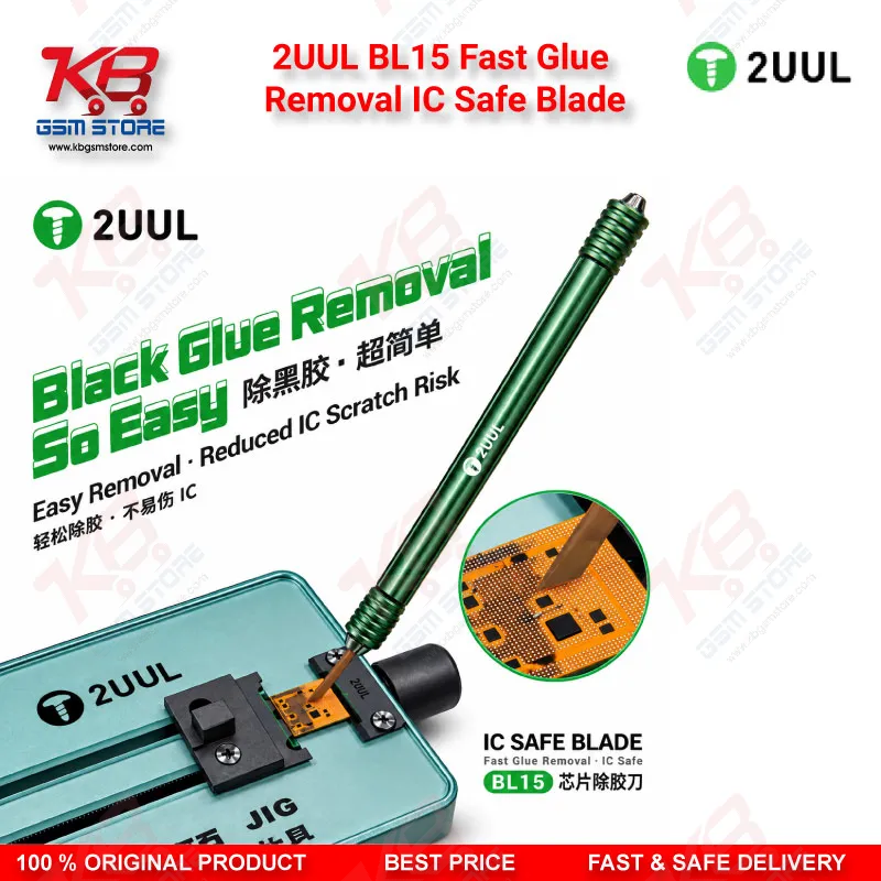 2UUL BL15 Fast Glue Removal IC Safe Blade - 45° Tip