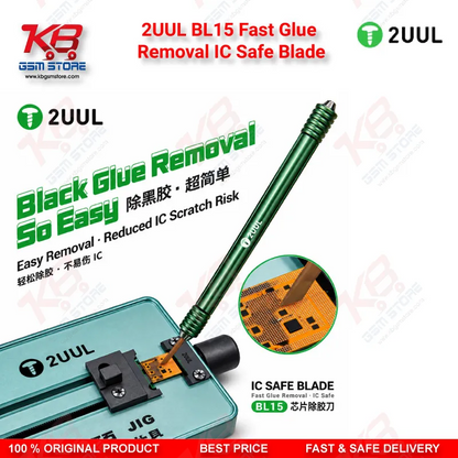 2UUL BL15 Fast Glue Removal IC Safe Blade - 45° Tip