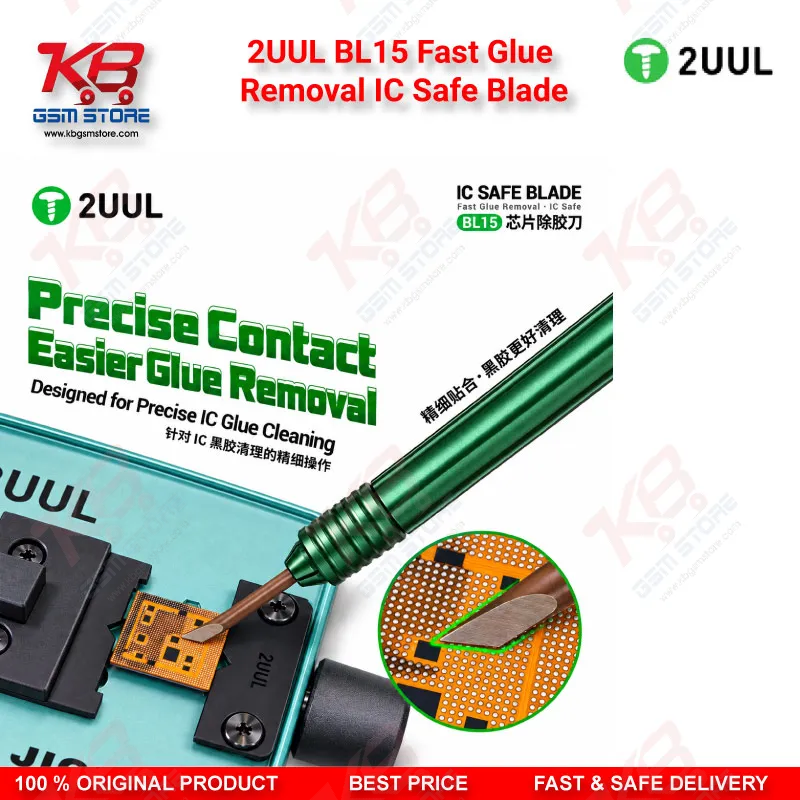 2UUL BL15 Fast Glue Removal IC Safe Blade - 45° Tip