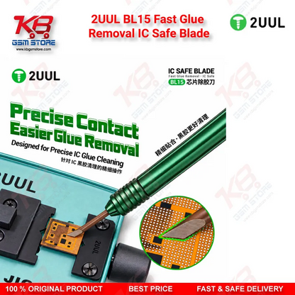 2UUL BL15 Fast Glue Removal IC Safe Blade - 45° Tip