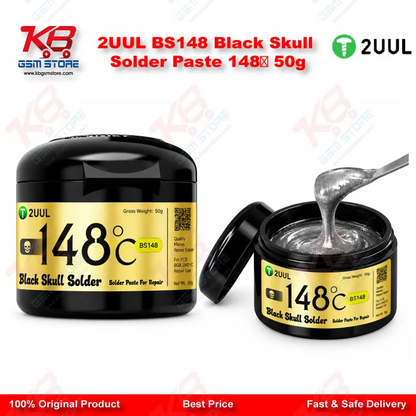 2UUL BS148 Black Skull Solder Paste 148℃ 50g