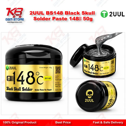 2UUL BS148 Black Skull Solder Paste 148℃ 50g