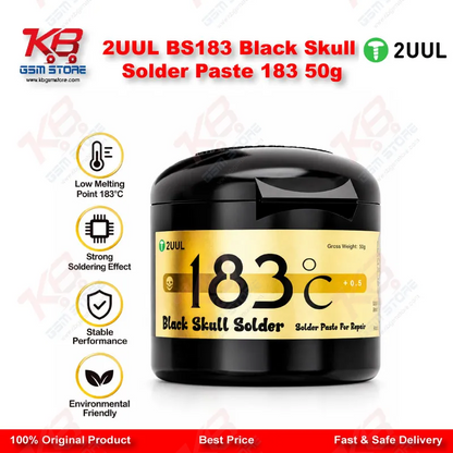 2UUL BS183 Black Skull Solder Paste 183℃ 50g