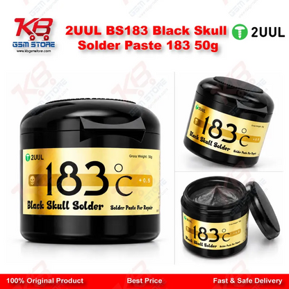 2UUL BS183 Black Skull Solder Paste 183℃ 50g