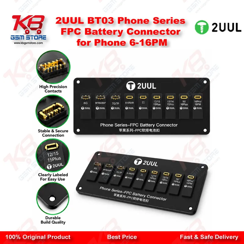 2UUL BT03 Phone Series FPC Battery Connector for Phone 6-16PM