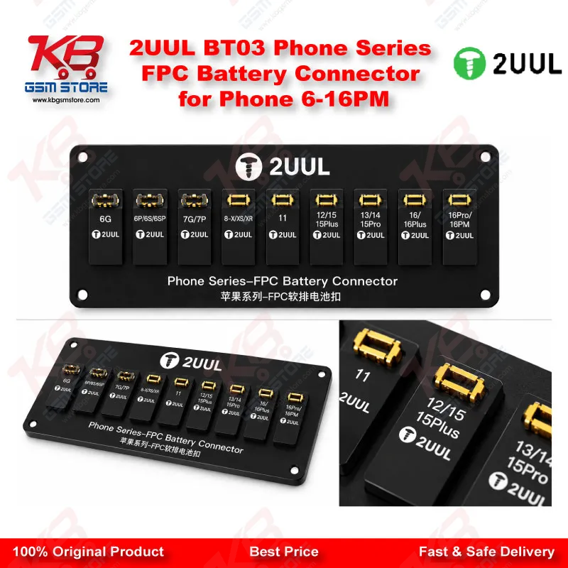 2UUL BT03 Phone Series FPC Battery Connector for Phone 6-16PM