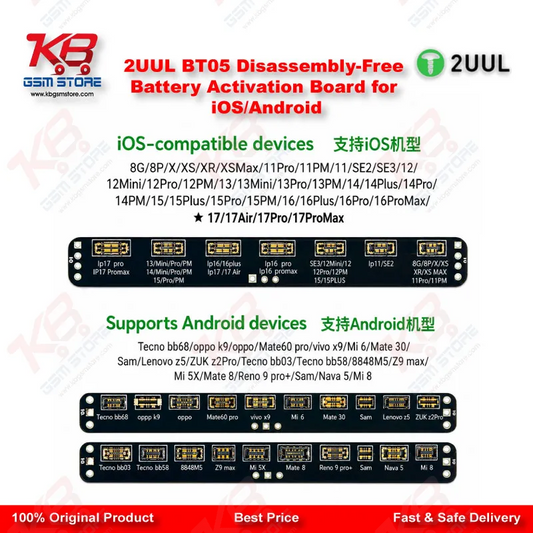 2UUL BT05 Disassembly-Free Battery Activation Board for iPhone & Android