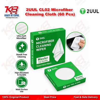 2UUL CL02 Microfiber Cleaning Cloth (60 Pcs)