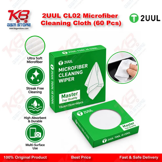 2UUL CL02 Microfiber Cleaning Cloth (60 Pcs)