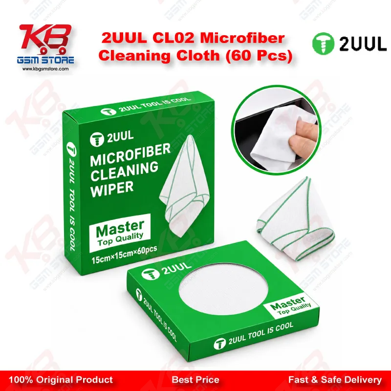 2UUL CL02 Microfiber Cleaning Cloth (60 Pcs)