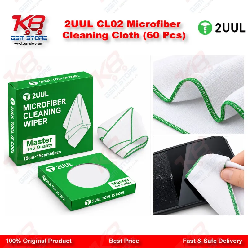 2UUL CL02 Microfiber Cleaning Cloth (60 Pcs)