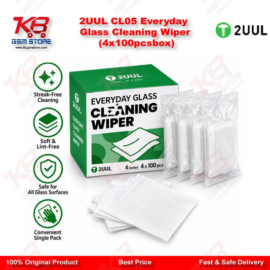 2UUL CL05 Everyday Glass Cleaning Wiper (4x100pcs/box)