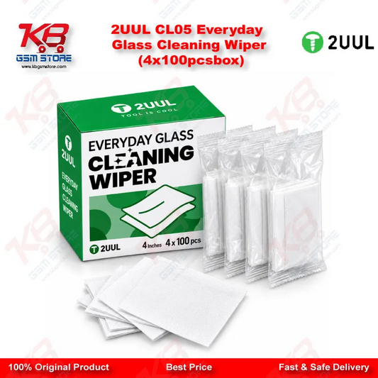 2UUL CL05 Everyday Glass Cleaning Wiper (4x100pcs/box)