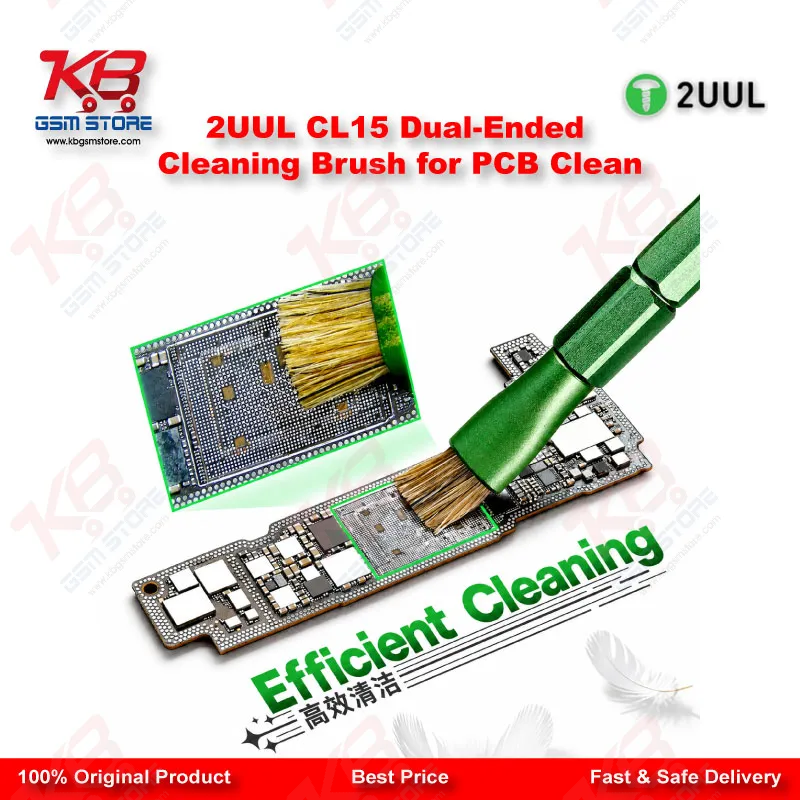 2UUL CL15 Dual-Ended Cleaning Brush for Motherboard & PCB Repair