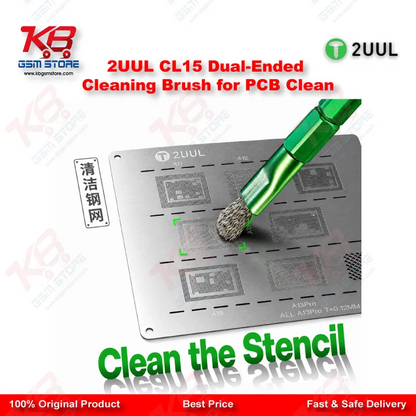 2UUL CL15 Dual-Ended Cleaning Brush for Motherboard & PCB Repair