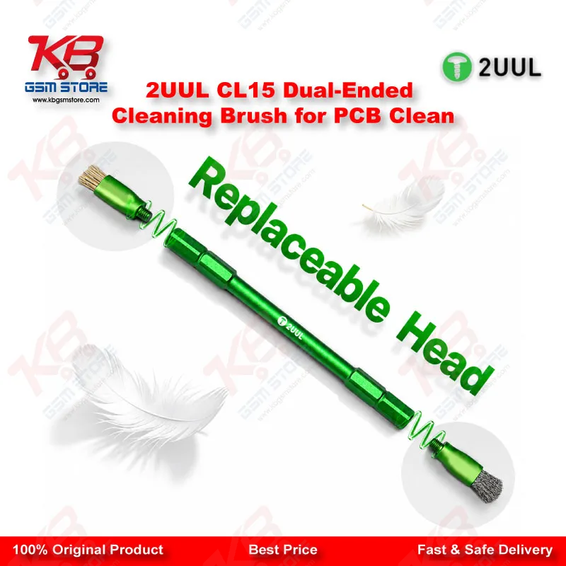 2UUL CL15 Dual-Ended Cleaning Brush for Motherboard & PCB Repair