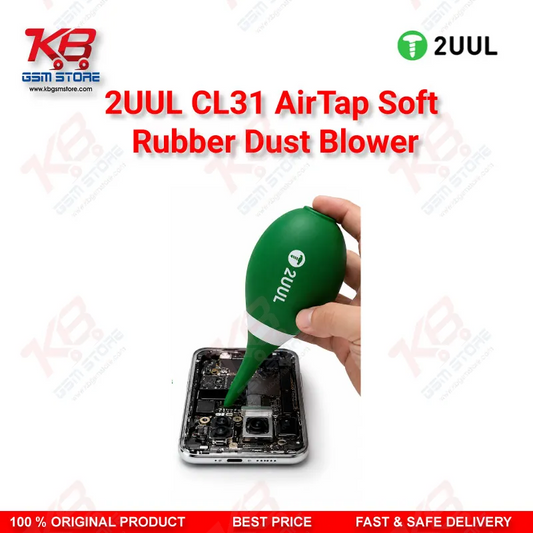 2UUL CL31 AirTap Soft Rubber Dust Blower for Mobile Phone Motherboard & PCB Cleaning