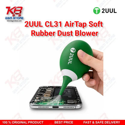 2UUL CL31 AirTap Soft Rubber Dust Blower for Mobile Phone Motherboard & PCB Cleaning