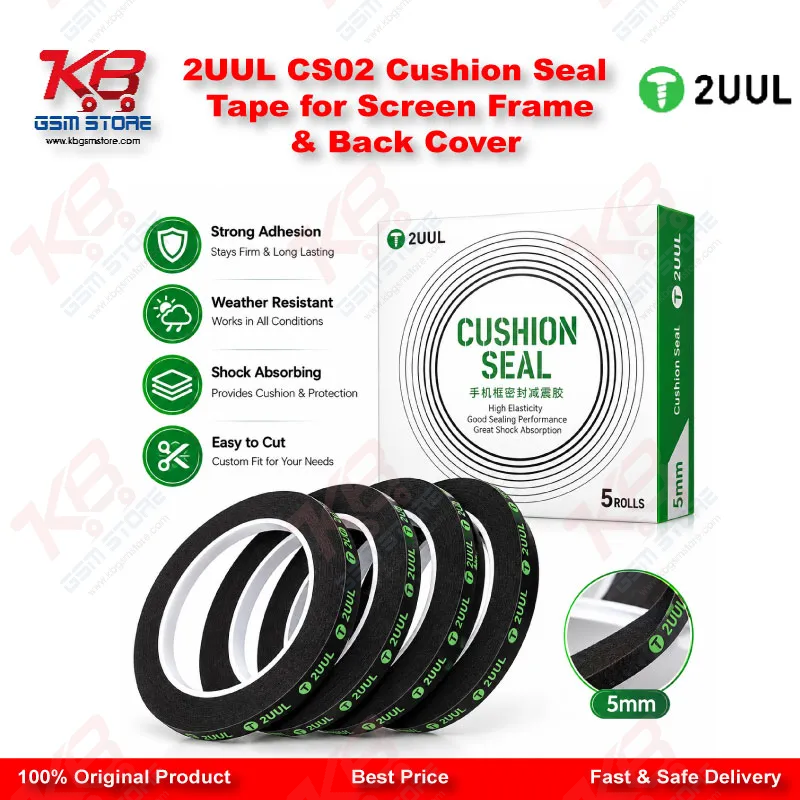 2UUL CS02 Cushion Seal Tape for Screen Frame & Back Cover