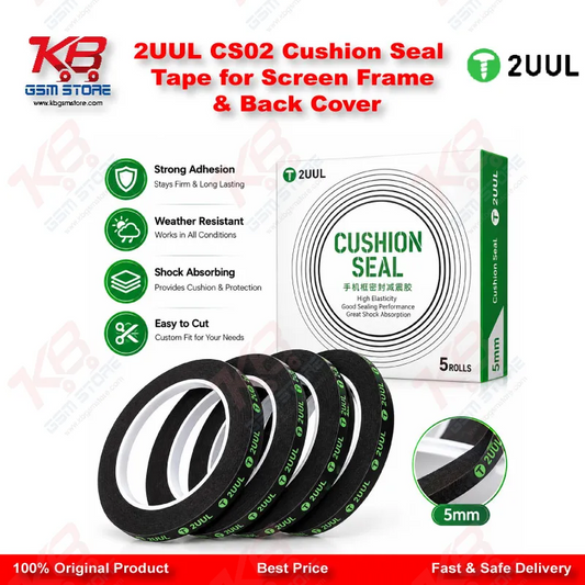 2UUL CS02 Cushion Seal Tape for Screen Frame & Back Cover