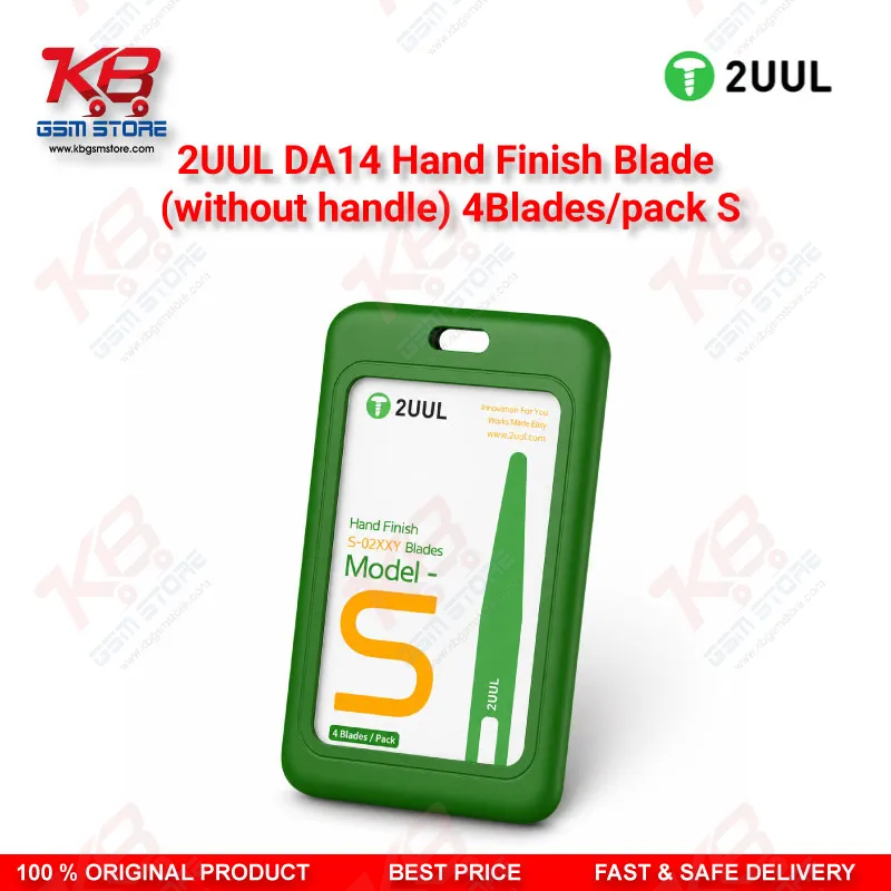 2UUL DA14 Hand Finish Blade Model-S (Without Handle) 4 Blades/Pack