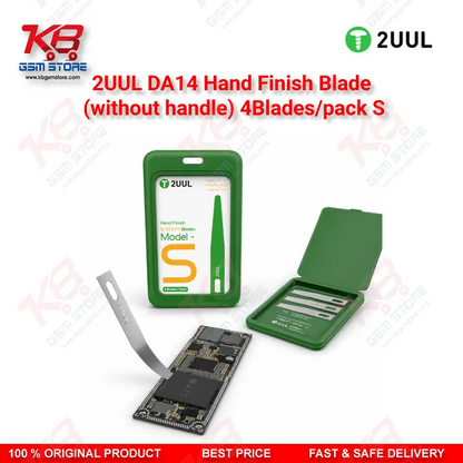 2UUL DA14 Hand Finish Blade Model-S (Without Handle) 4 Blades/Pack