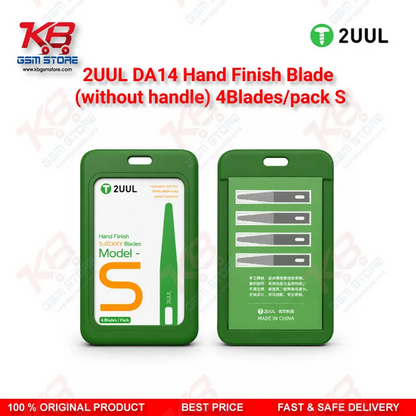 2UUL DA14 Hand Finish Blade Model-S (Without Handle) 4 Blades/Pack