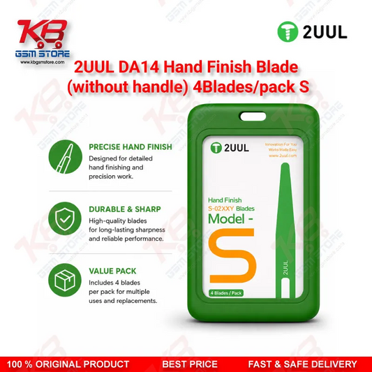 2UUL DA14 Hand Finish Blade Model-S (Without Handle) 4 Blades/Pack