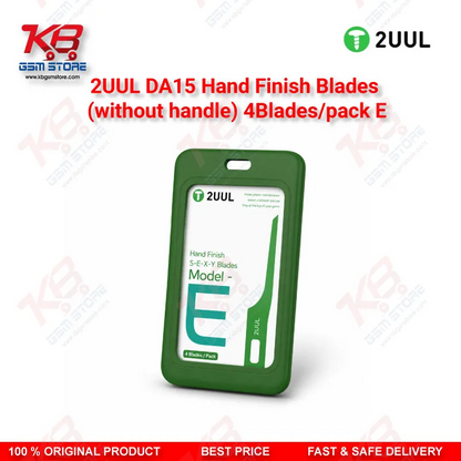 2UUL DA15 Model E Hand Finish Blades (Without Handle) 4 Blades/Pack