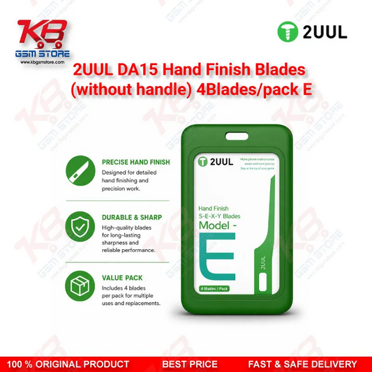 2UUL DA15 Model E Hand Finish Blades (Without Handle) 4 Blades/Pack
