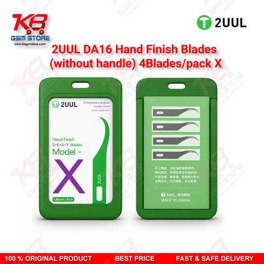 2UUL DA16 Model X Hand Finish Blades (Without Handle) – 4 Blades Pack